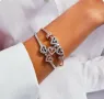 Талисман Pandora 925 Sparkling Freehand Heart Charm, снимка 2