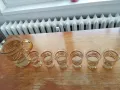 Чаши за вино с кана златен кант от средата на миналия век винтидж, снимка 6