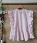 Розова блуза памучна материя с бродерии цветя , снимка 8