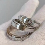 Spinner Fidget Ring 316L Неръждаема Стомана Антистресов Пръстен Въртящ Пръстен АнтиСтрес Инкрустиран, снимка 7