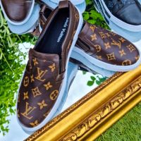 Мъжки кафяви кецове  Louis Vuitton-Pe 80Pe, снимка 1 - Кецове - 45873625