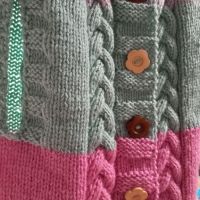 детско ръчно плетено пончо, снимка 5 - Детски якета и елеци - 45686935