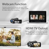 Нова Видеокамера ORDRO AE20 5K - Full HD, IR Светлина, Дистанционно, снимка 7 - Камери - 45286111