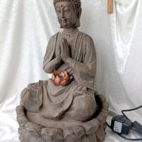 Стар фонтан, шадраван Буда, лотус, работещ, снимка 5 - Други стоки за дома - 45687054
