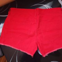 Червени дънкови къси панталонки Оld navy, снимка 2 - Къси панталони и бермуди - 45253028
