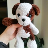 Плетена плюшена играчка - куче , снимка 1 - Плюшени играчки - 45238815