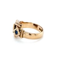 Златен дамски пръстен с брилянт 5,97гр. размер:56 9кр. проба:375 модел:23569-1, снимка 2 - Пръстени - 45408273