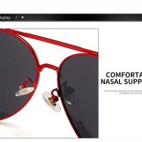 Ретро червени очила, снимка 5 - Слънчеви и диоптрични очила - 45730256