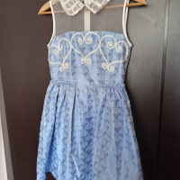 Кокетна официална рокля в небесно синьо, снимка 2 - Рокли - 45010053