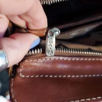 Винтидж чанта от естествена кожа "Adax" / genuine leather handbag , снимка 13 - Чанти - 45199837