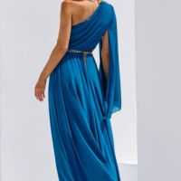 Нова рокля в цвят петрол, снимка 2 - Рокли - 45303349