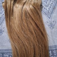 100%Естествена Индийска коса натурална 50гр 55см, снимка 5 - Аксесоари за коса - 43610546