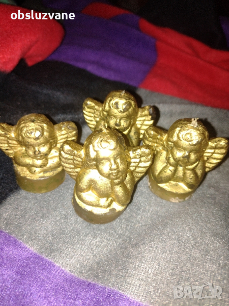 Сет от 4 бр свещи Ангели, снимка 1