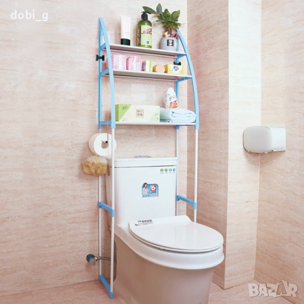 Метална етажерка за над тоалетна, снимка 1