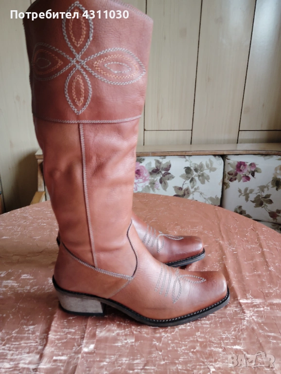 Дамски ботуши естествена кожа ALDO 39 номер, снимка 1