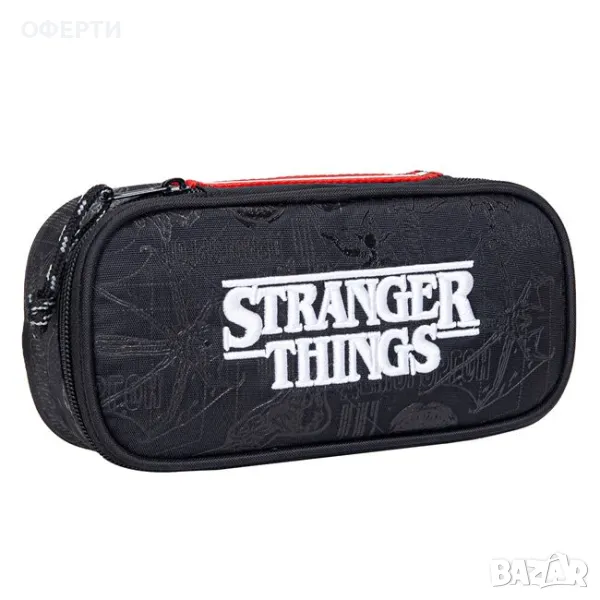 Несесер овален черен Stranger Things 22x10x4см арт No226182, снимка 1