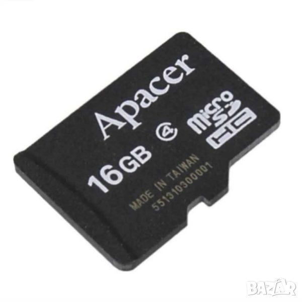 Карта памет Apacer microSD HC 16GB, снимка 1