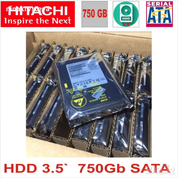 Втора употреба HDD 3.5`  750Gb SATA ТЕСТВАНИ И С ГАРАНЦИЯ, снимка 1