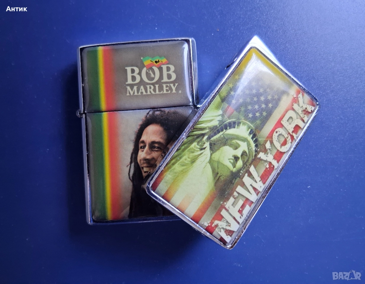 Две Стари Метални Запалки '90те год., снимка 1