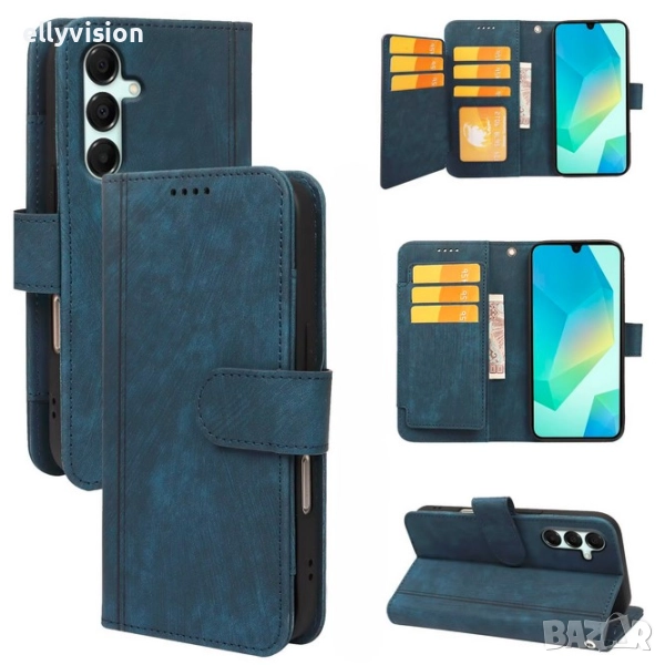 Кожен калъф тефтер за Samsung, снимка 1