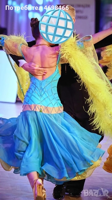 Стандартна рокля по спортни танци , снимка 1