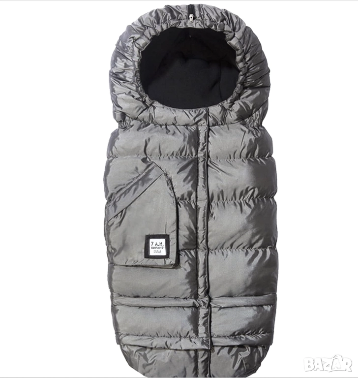 Зимен чувал за количка и столче за кола 7 A.M. , снимка 1