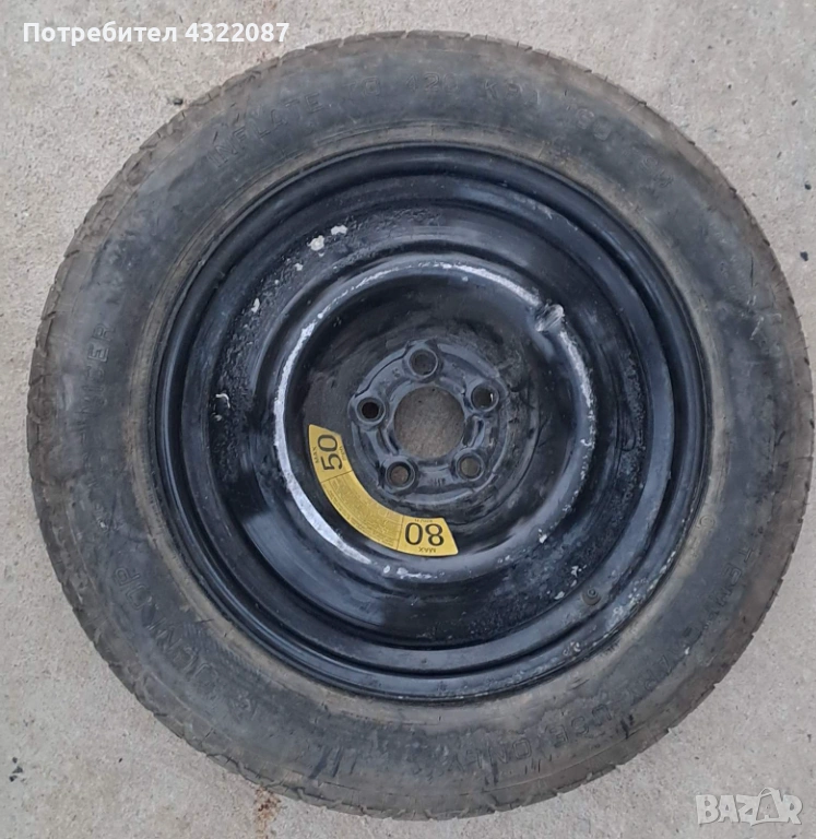 Резервна гума / Патерица 18'' Mercedes ML 163 , снимка 1