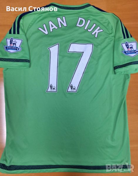 Саутхямптън / Southampton #17 Van Dijk Adidas away 2015-16г. - размер L, снимка 1
