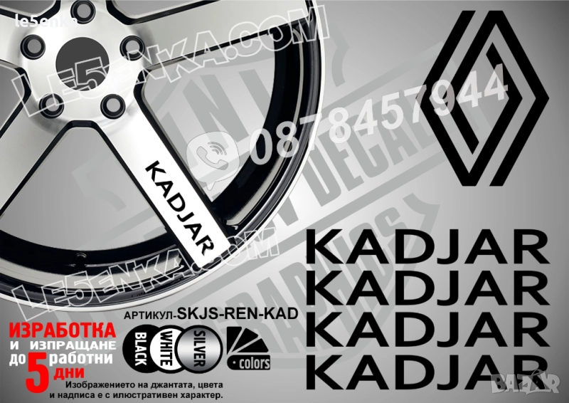 Renault Kadjar надписи за спици, снимка 1