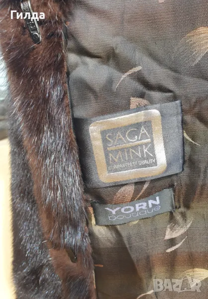 Saga Mink Yorn Boutique палто норка визон, снимка 1