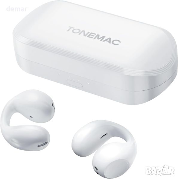 Безжични слушалки TONEMAC Q2C, Bluetooth 5.3 щипка за ухо в ухото, 13 mm, 34 часа, снимка 1