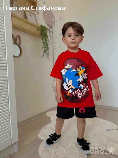 Комплект Соник Размери -3/4г.4/5г.5/6г.7/8г.9/10г. Цена-27лв, снимка 1