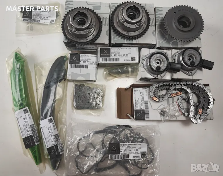 Чисто Нов ОРИГИНАЛЕН Комплект Верижно Задвижване за Mercedes M271 (Бензин) - W204, W211 и други, снимка 1