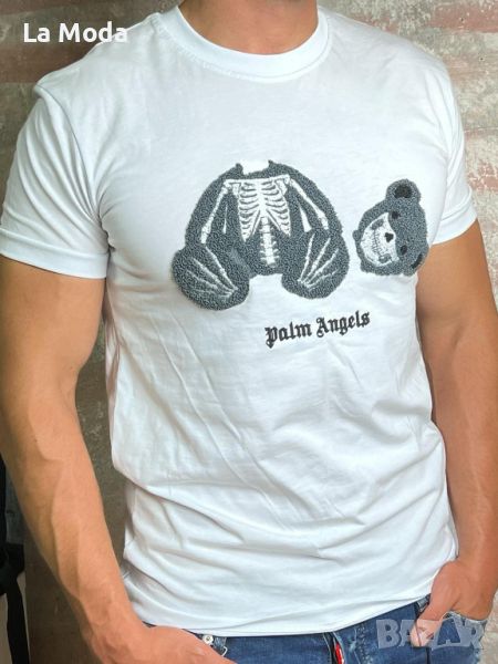Разпродажба ! Мъжка бяла тениска Palm Angels реплика, снимка 1