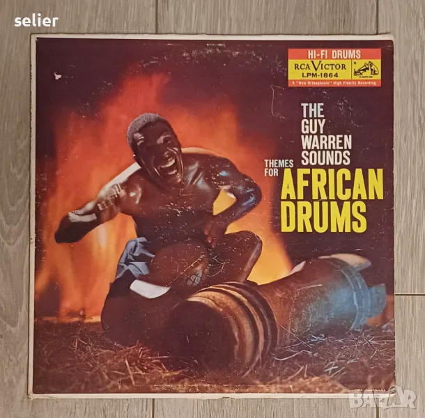 Една рядка и много стара плоча The Guy Warren Sounds – Themes For African Drums Издание :USA 1959г С, снимка 1