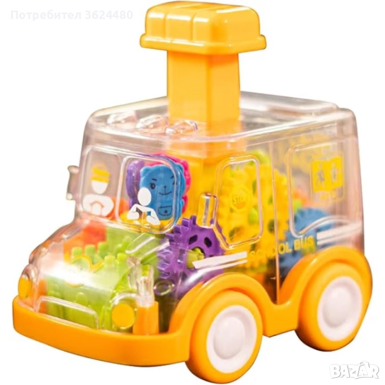 Прозрачна Количка със Зъбни Колела "Gear Car" 4747, снимка 1