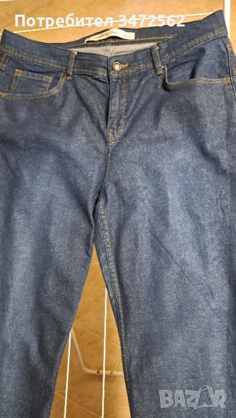 Дамски дънки, индигов цвят, 44EU, снимка 1