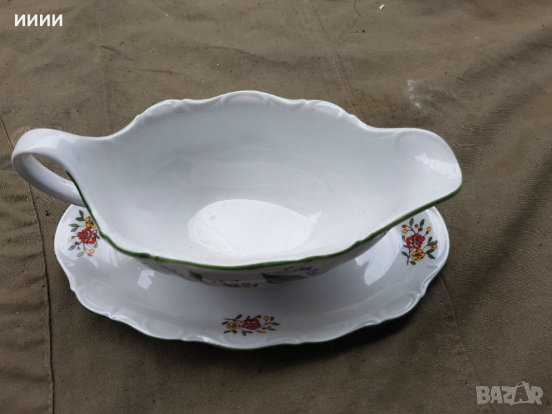 Порцеланова купа на поднос, снимка 1