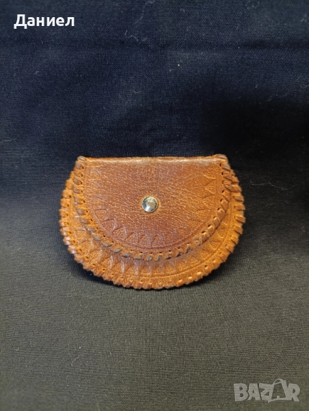Ретро кожено портмоне , снимка 1