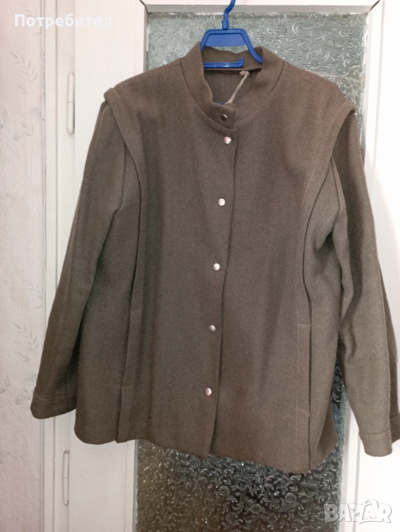 Дамско вълнено сако с  копчета тик-так, снимка 1