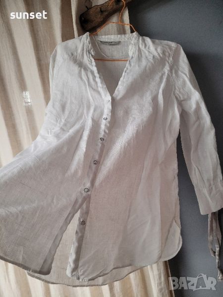 ЛЕНЕНА Бяла риза ZARA- M размер, снимка 1