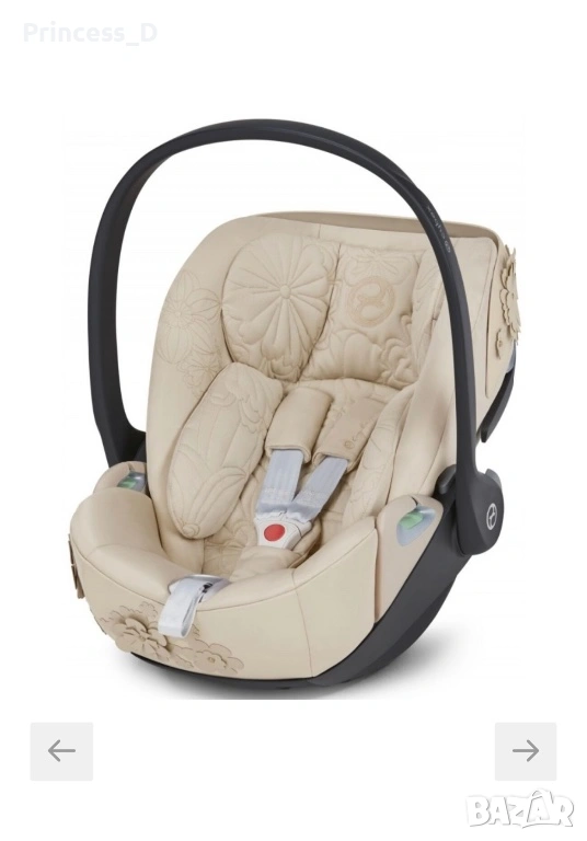 Стол за кола Cybex Cloud T i-Size SIMPLY FLOWERS, 45 – 87 см, снимка 1
