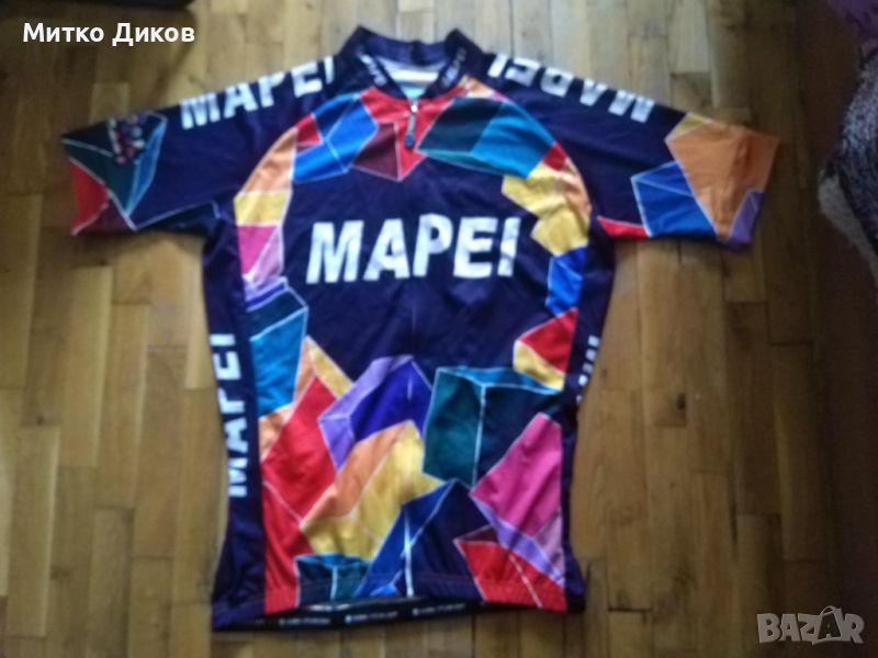 Mapei Global Cycling Gear колездачна тениска красива отлична размер ХХЛ, снимка 1