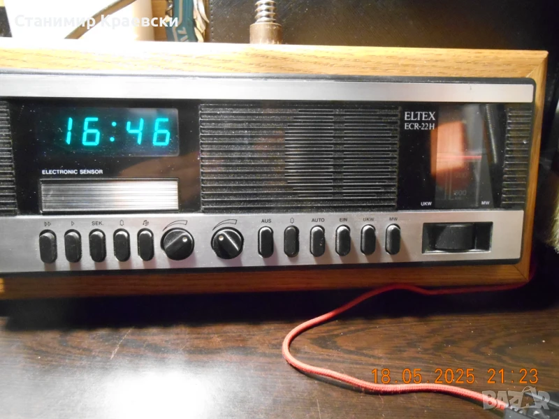 ELTEX ECR-22H radio-clock for installation in a bed - vintage 77, снимка 1