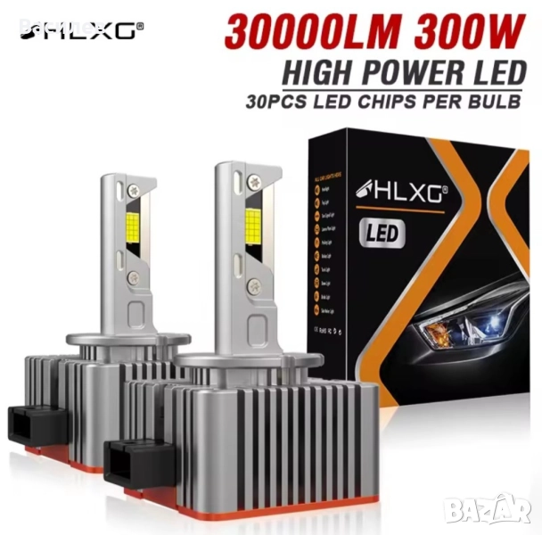 LED Крушки, които стават за цокъл и кабел D1S, D3S, D8S. Реални 5500К., снимка 1