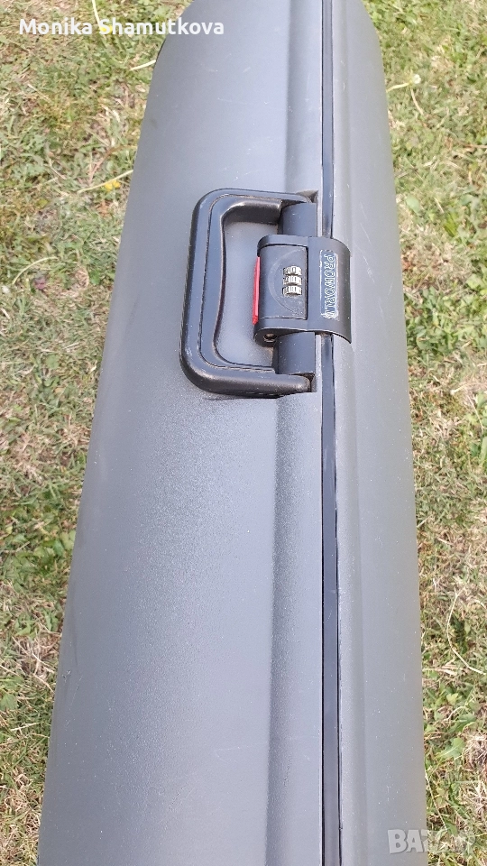 Голям куфар с колелца сив цвят, снимка 1