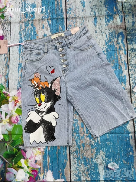 Къси панталони дънкови Tom and Jerry , снимка 1