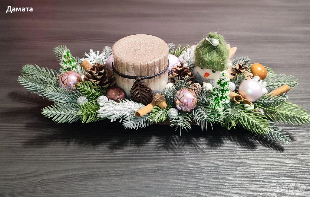 Коледни декорации -свещници/табелки /подаръчни кутии и др., снимка 1