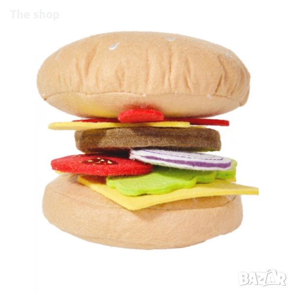 Текстилен хамбургер за игра (004), снимка 1