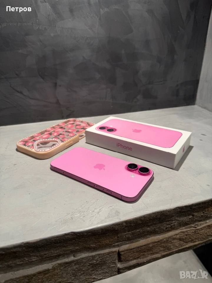 КАТО НОВ Iphone 16 Pink + гаранция и подарък, снимка 1